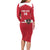 Custom Austria Football Family Matching Long Sleeve Bodycon Dress and Hawaiian Shirt Come On Das Team