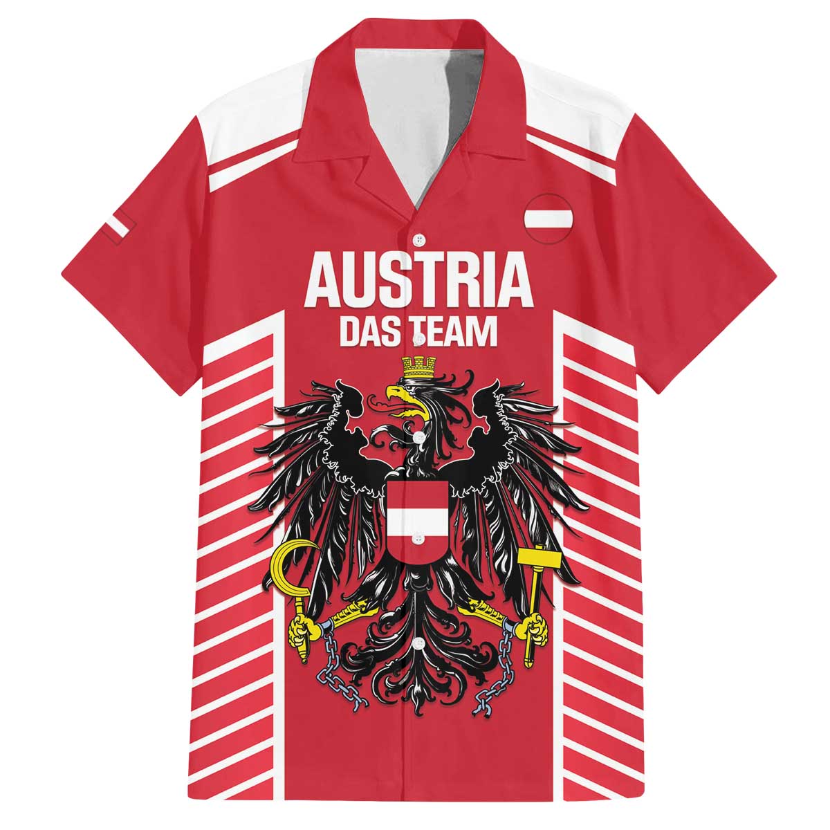 Custom Austria Football Family Matching Off The Shoulder Long Sleeve Dress and Hawaiian Shirt Come On Das Team