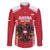 Custom Austria Football Family Matching Off The Shoulder Long Sleeve Dress and Hawaiian Shirt Come On Das Team