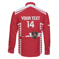 Custom Austria Football Family Matching Off The Shoulder Long Sleeve Dress and Hawaiian Shirt Come On Das Team