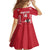 Custom Austria Football Family Matching Off Shoulder Maxi Dress and Hawaiian Shirt Come On Das Team