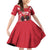 Custom Austria Football Family Matching Off Shoulder Short Dress and Hawaiian Shirt Come On Das Team