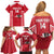 Custom Austria Football Family Matching Off Shoulder Short Dress and Hawaiian Shirt Come On Das Team
