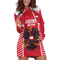 Custom Austria Football Hoodie Dress Come On Das Team