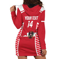 Custom Austria Football Hoodie Dress Come On Das Team