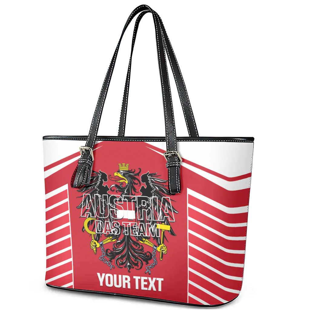 Custom Austria Football Leather Tote Bag Come On Das Team