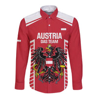 Custom Austria Football Long Sleeve Button Shirt Come On Das Team