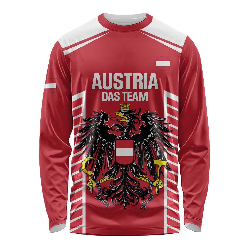 Custom Austria Football Long Sleeve Shirt Come On Das Team