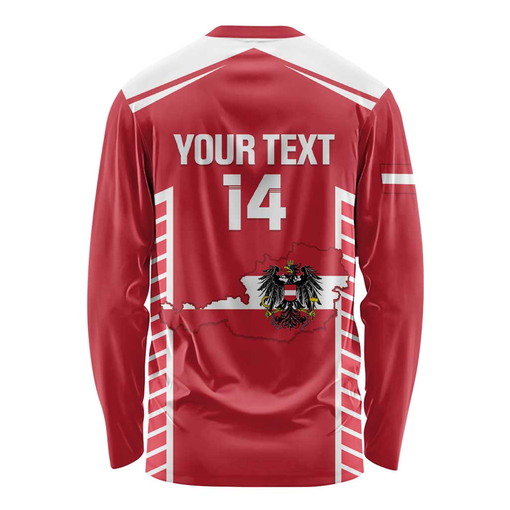 Custom Austria Football Long Sleeve Shirt Come On Das Team