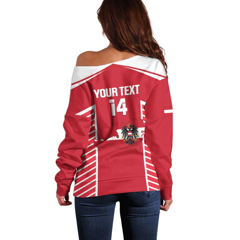 Custom Austria Football Off Shoulder Sweater Come On Das Team