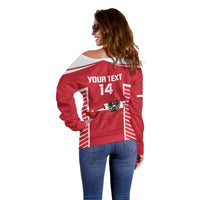 Custom Austria Football Off Shoulder Sweater Come On Das Team