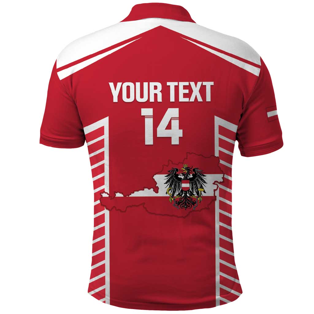 Custom Austria Football Polo Shirt Come On Das Team