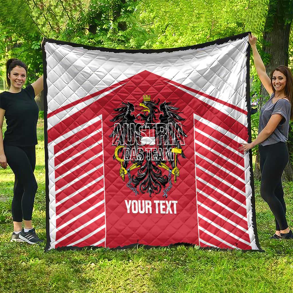 Custom Austria Football Quilt Come On Das Team
