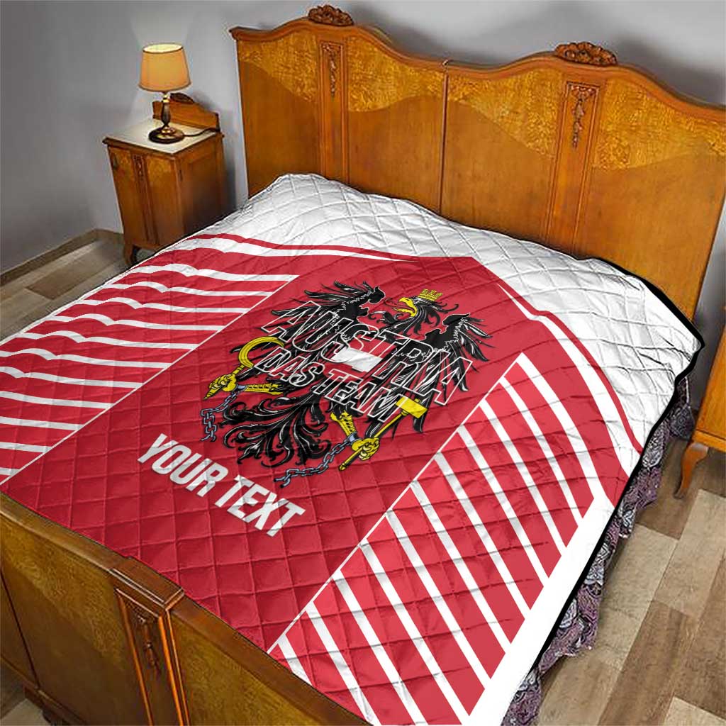 Custom Austria Football Quilt Come On Das Team