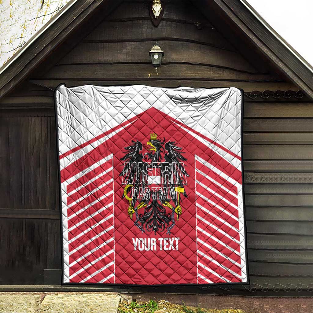 Custom Austria Football Quilt Come On Das Team