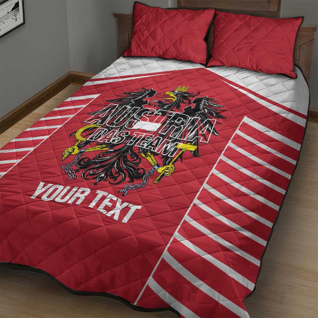 Custom Austria Football Quilt Bed Set Come On Das Team