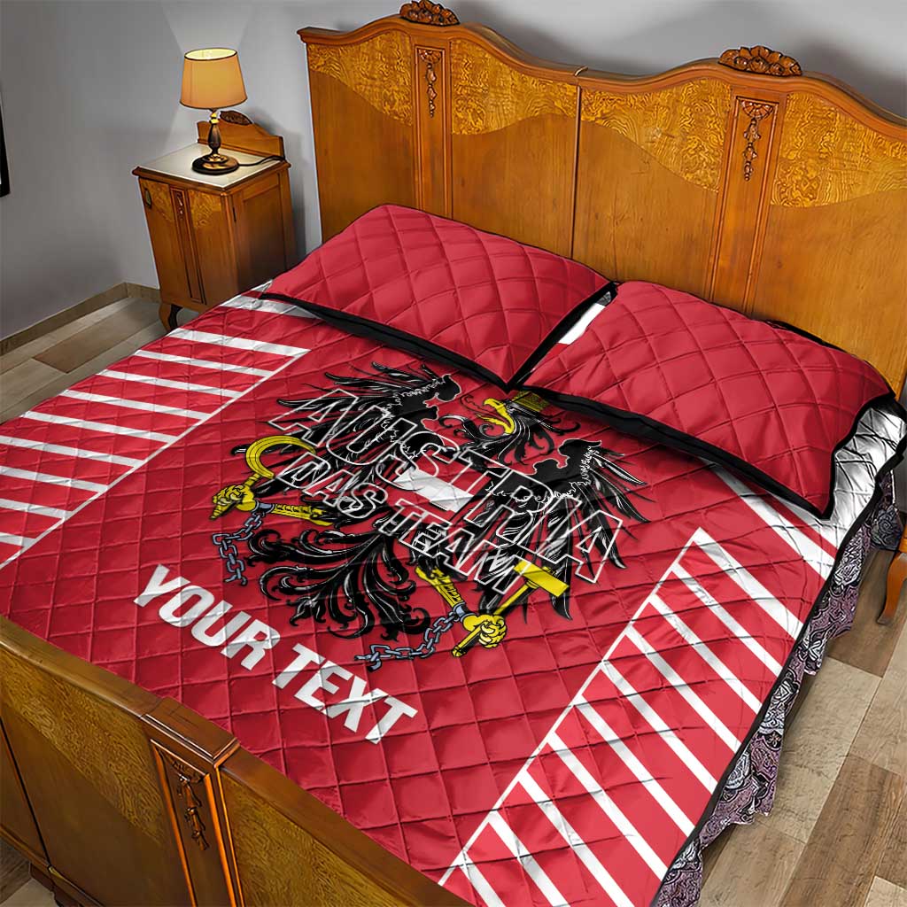 Custom Austria Football Quilt Bed Set Come On Das Team