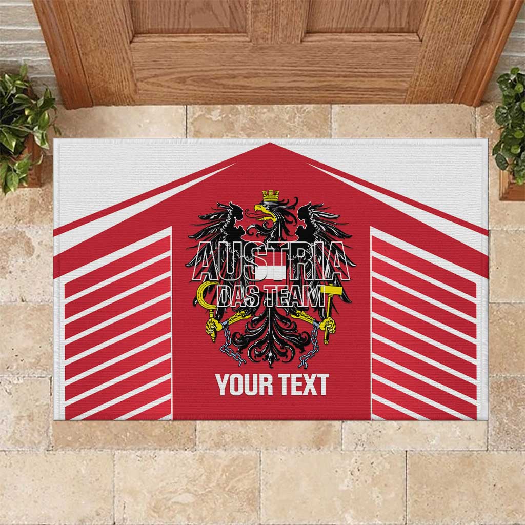 Custom Austria Football Rubber Doormat Come On Das Team