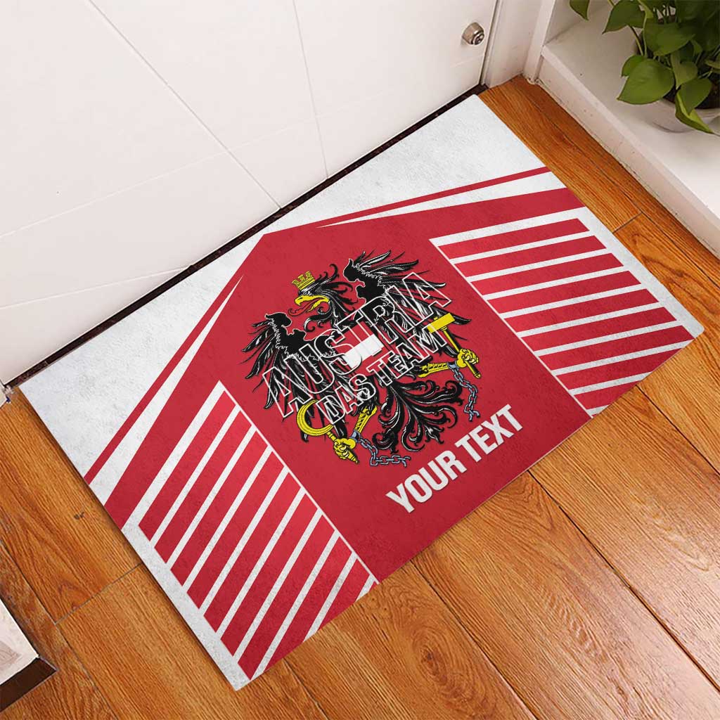 Custom Austria Football Rubber Doormat Come On Das Team