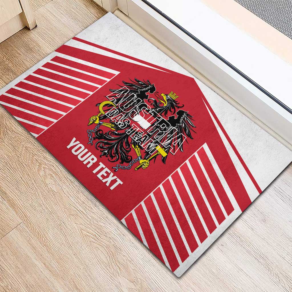 Custom Austria Football Rubber Doormat Come On Das Team