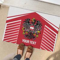 Custom Austria Football Rubber Doormat Come On Das Team