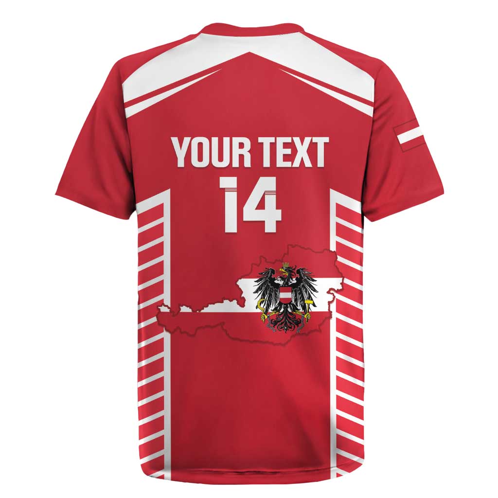 Custom Austria Football Rugby Jersey Come On Das Team