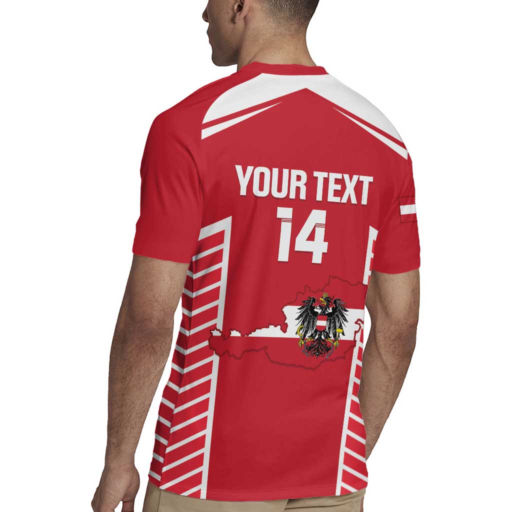 Custom Austria Football Rugby Jersey Come On Das Team