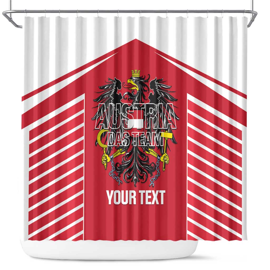 Custom Austria Football Shower Curtain Come On Das Team