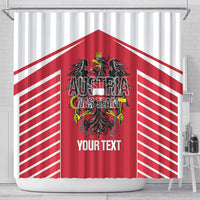 Custom Austria Football Shower Curtain Come On Das Team
