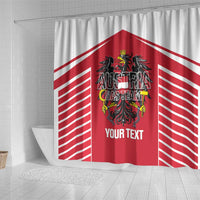 Custom Austria Football Shower Curtain Come On Das Team