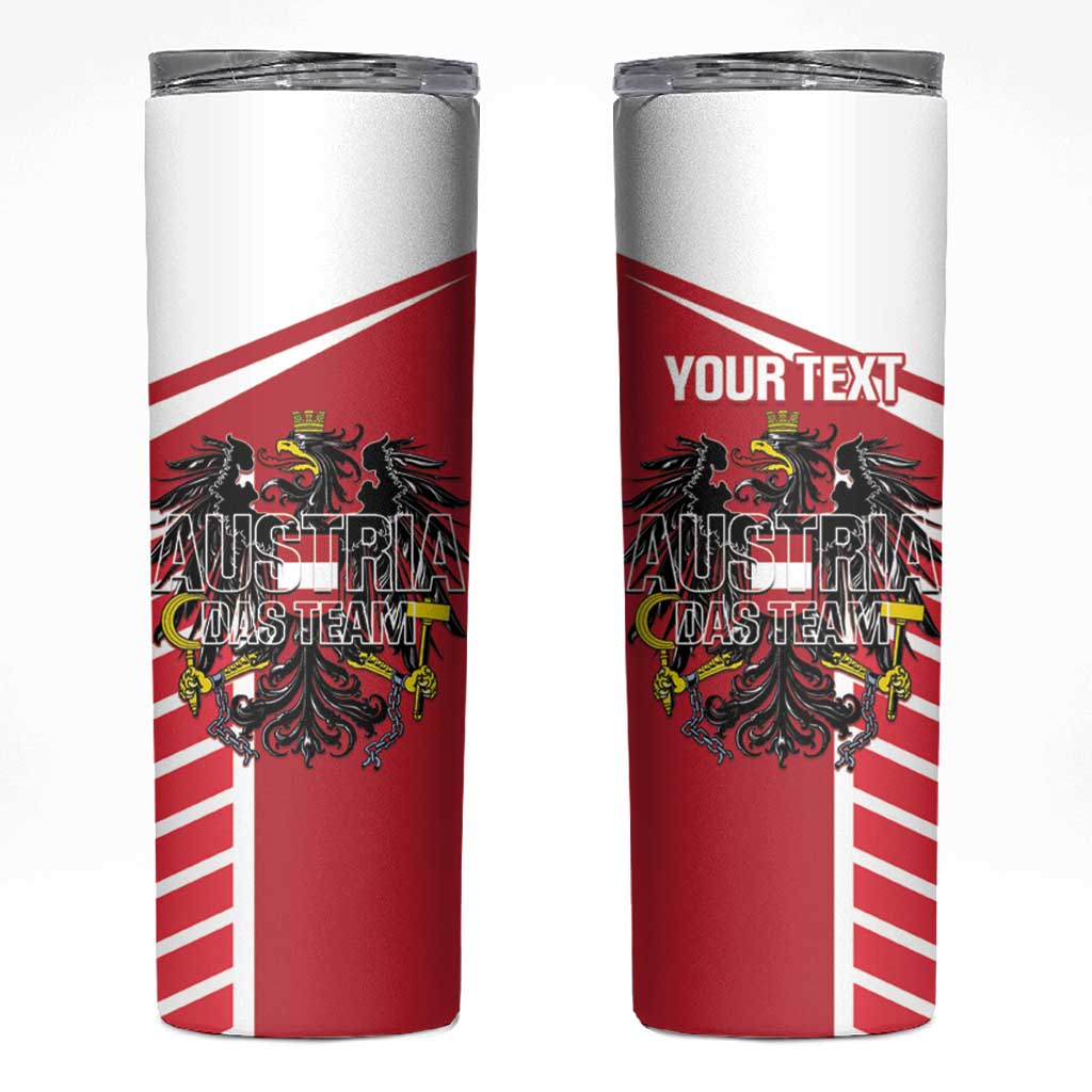 Custom Austria Football Skinny Tumbler Come On Das Team
