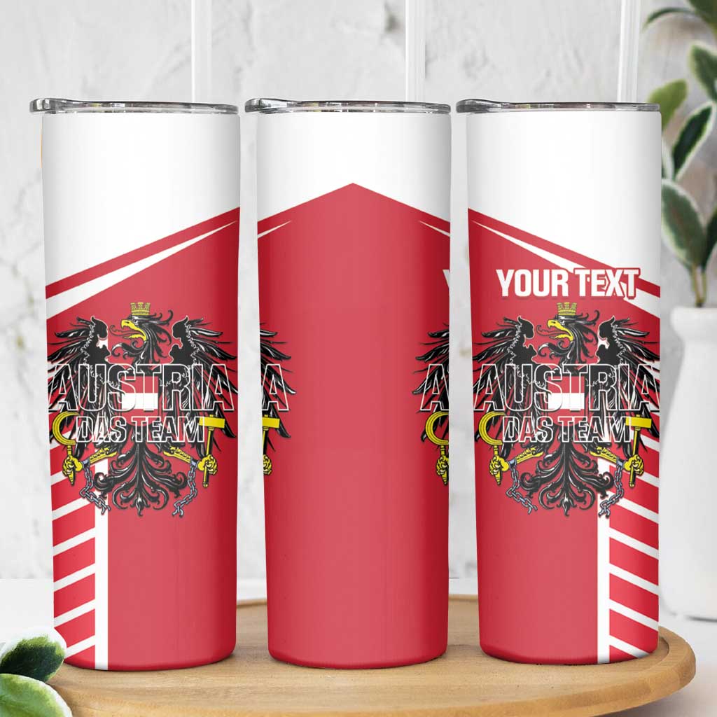 Custom Austria Football Skinny Tumbler Come On Das Team