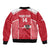 Custom Austria Football Sleeve Zip Bomber Jacket Come On Das Team