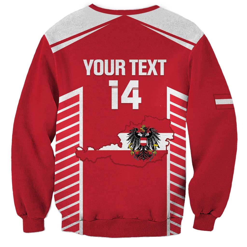 Custom Austria Football Sweatshirt Come On Das Team