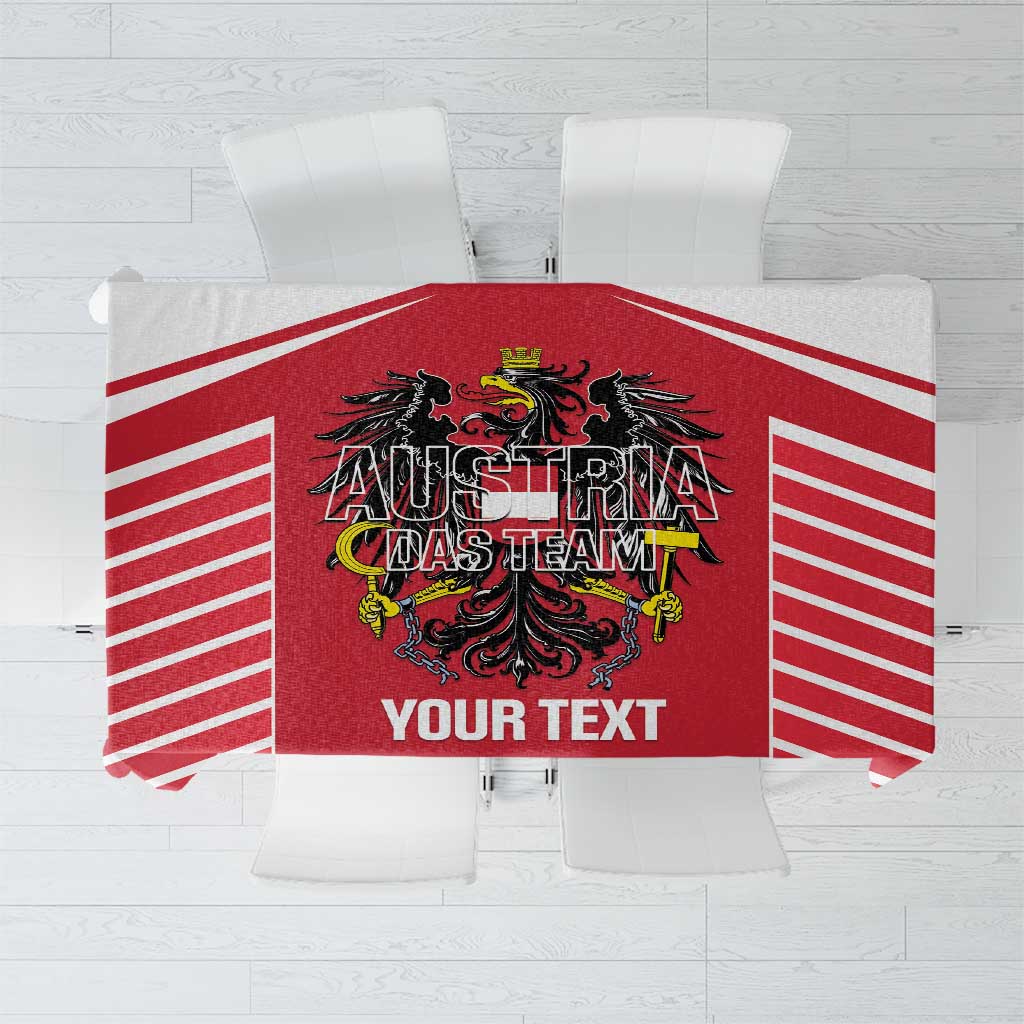 Custom Austria Football Tablecloth Come On Das Team