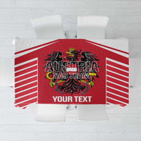 Custom Austria Football Tablecloth Come On Das Team