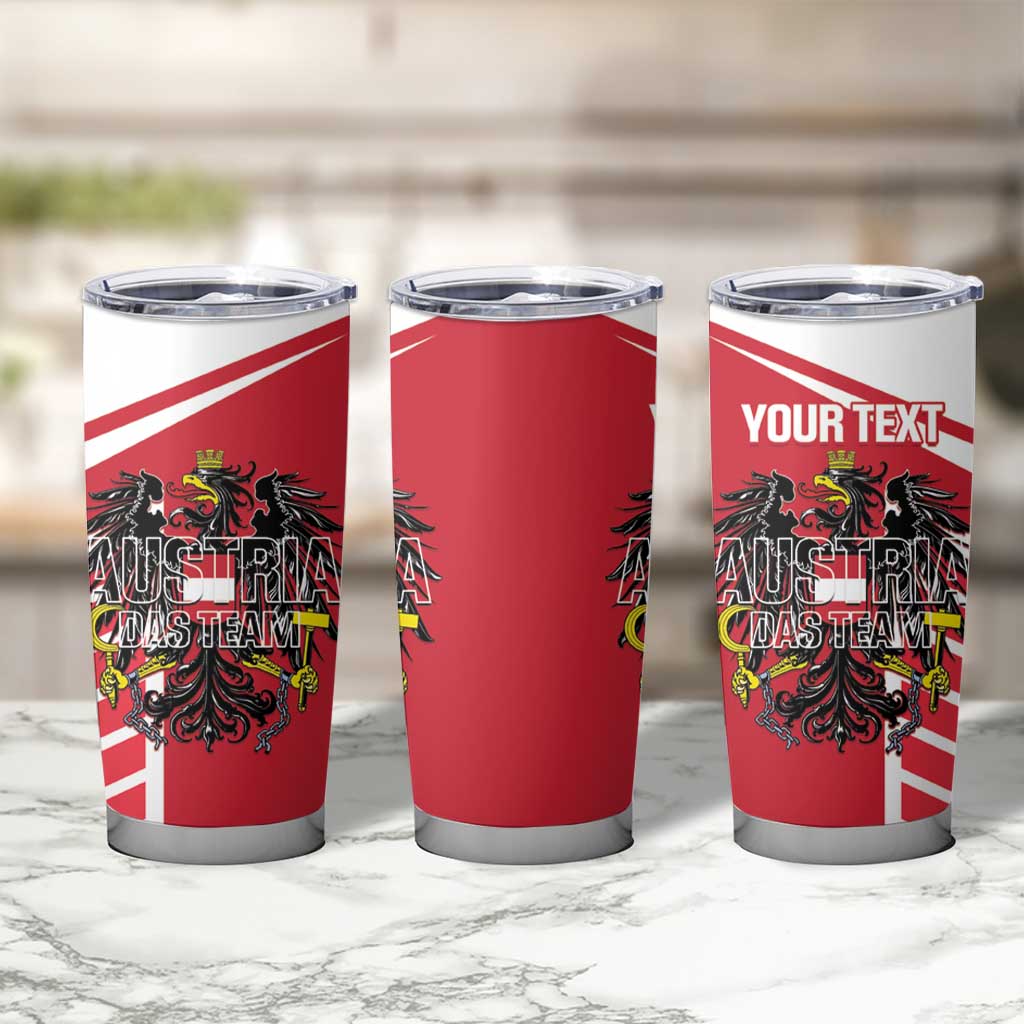 Custom Austria Football Tumbler Cup Come On Das Team