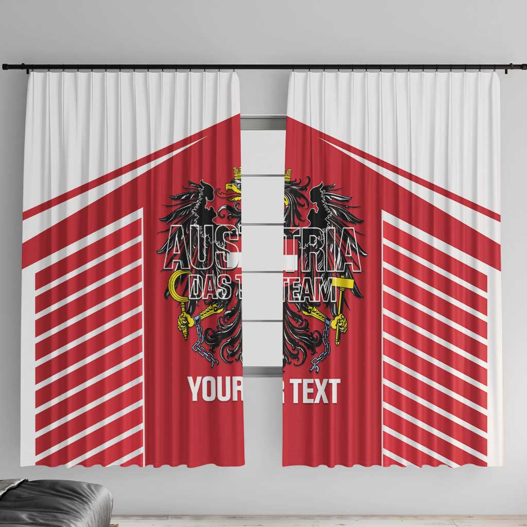 Custom Austria Football Window Curtain Come On Das Team
