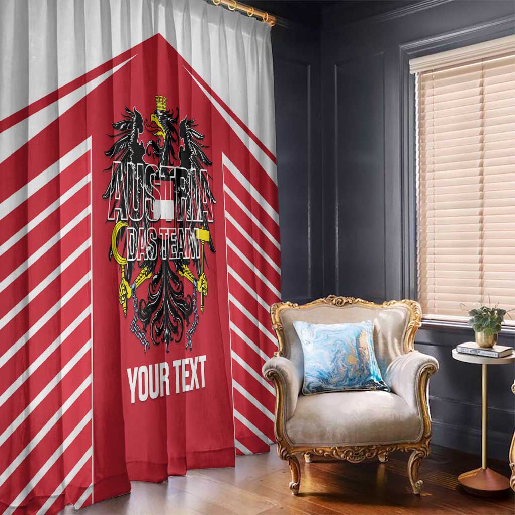 Custom Austria Football Window Curtain Come On Das Team
