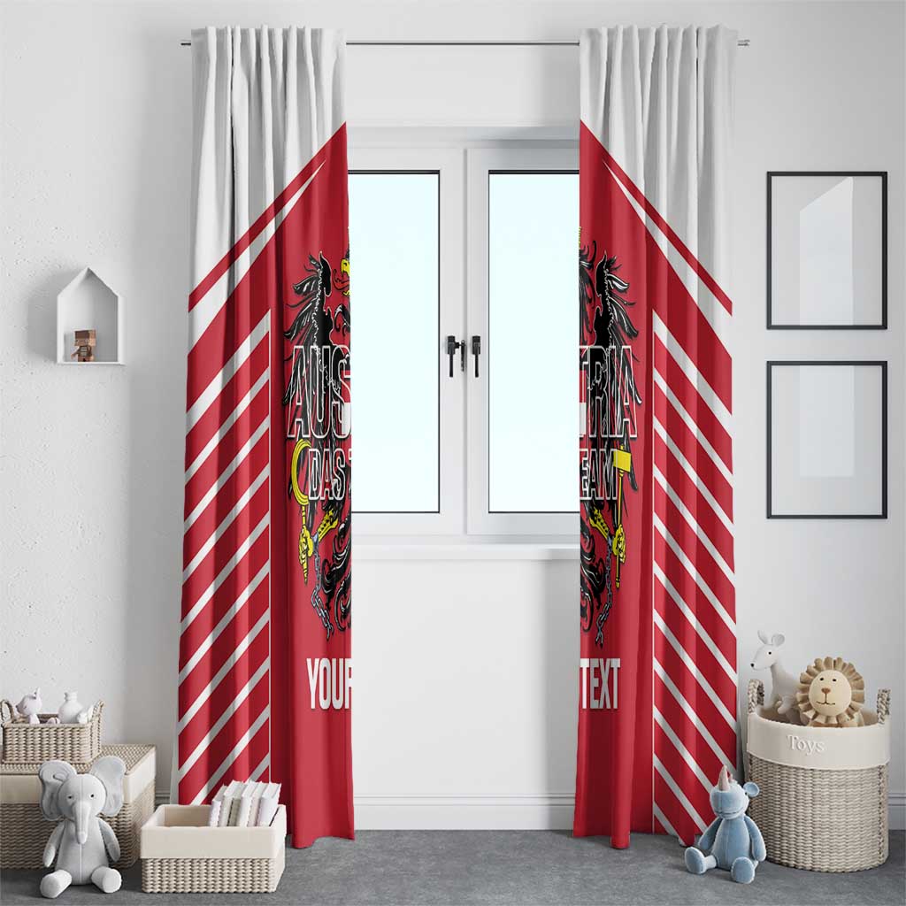 Custom Austria Football Window Curtain Come On Das Team