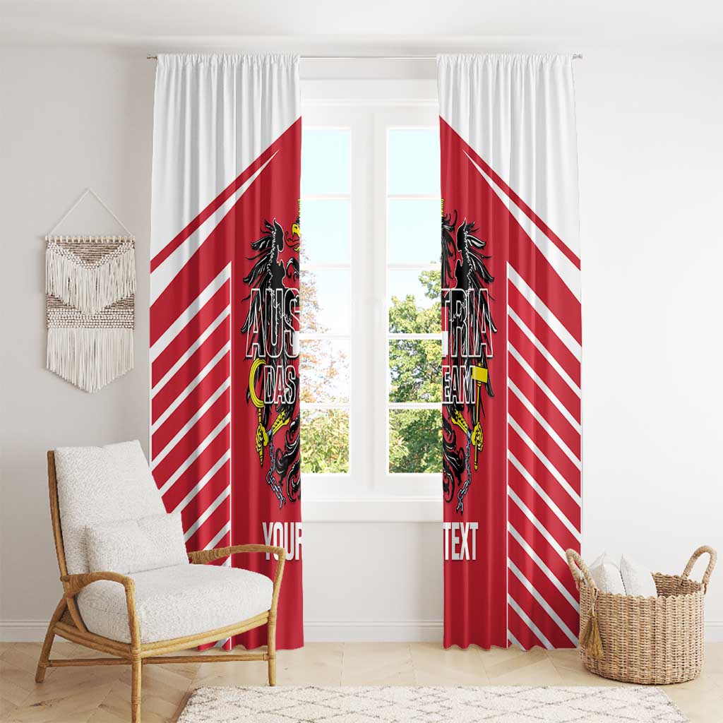 Custom Austria Football Window Curtain Come On Das Team