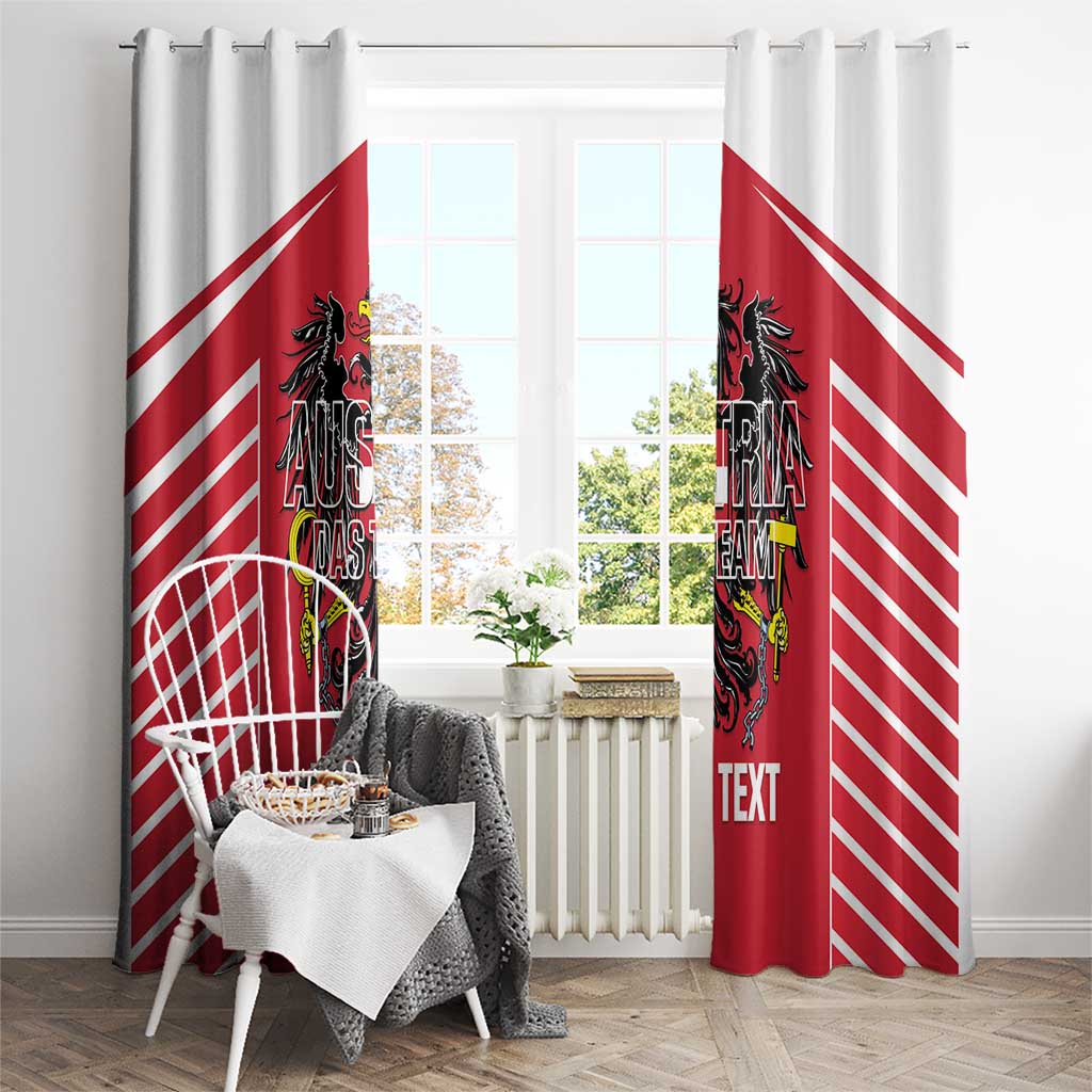 Custom Austria Football Window Curtain Come On Das Team