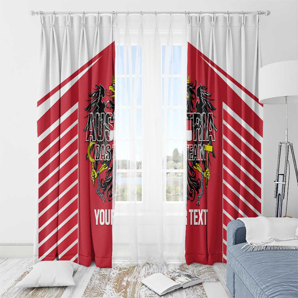 Custom Austria Football Window Curtain Come On Das Team