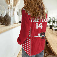 Custom Austria Football Women Casual Shirt Come On Das Team