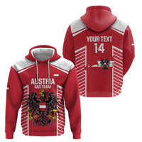 Custom Austria Football Zip Hoodie Come On Das Team