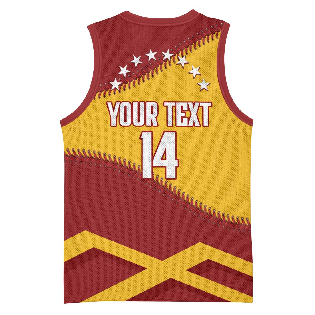Baseball Venezuela 2026 Custom Basketball Jersey 1st Champions Proud Red Version