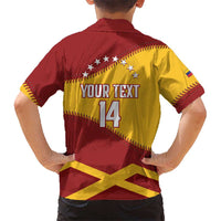 Baseball Venezuela 2026 Custom Kid Hawaiian Shirt 1st Champions Proud Red Version
