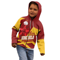 Baseball Venezuela 2026 Custom Kid Hoodie 1st Champions Proud Red Version