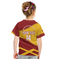 Baseball Venezuela 2026 Custom Kid T Shirt 1st Champions Proud Red Version
