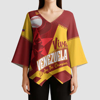 Baseball Venezuela 2026 Custom Kimono Sleeve Blouse 1st Champions Proud Red Version